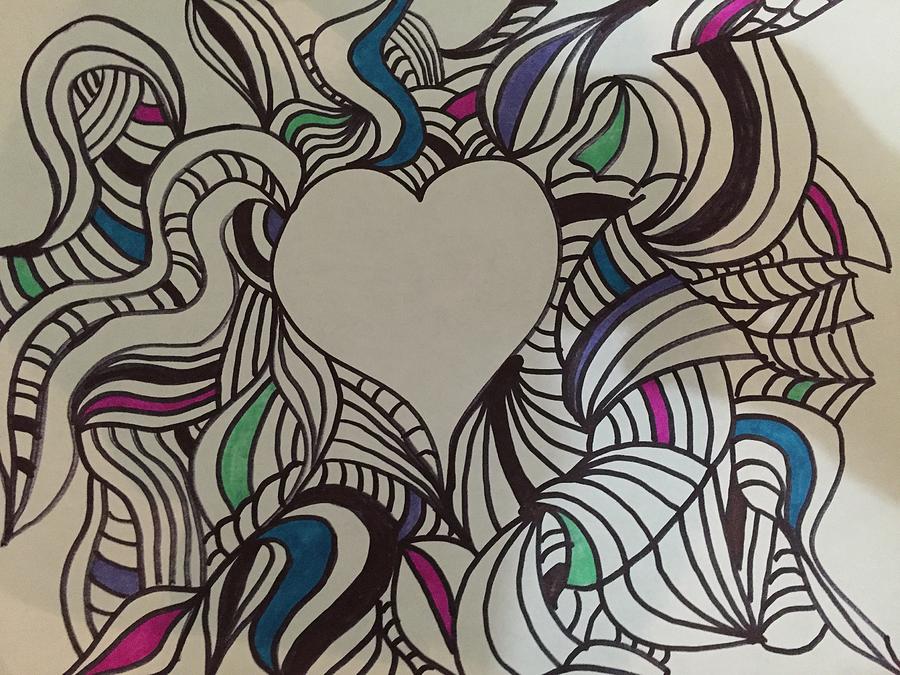 Heart Drawing By Rodrigo Maldonado Fine Art America