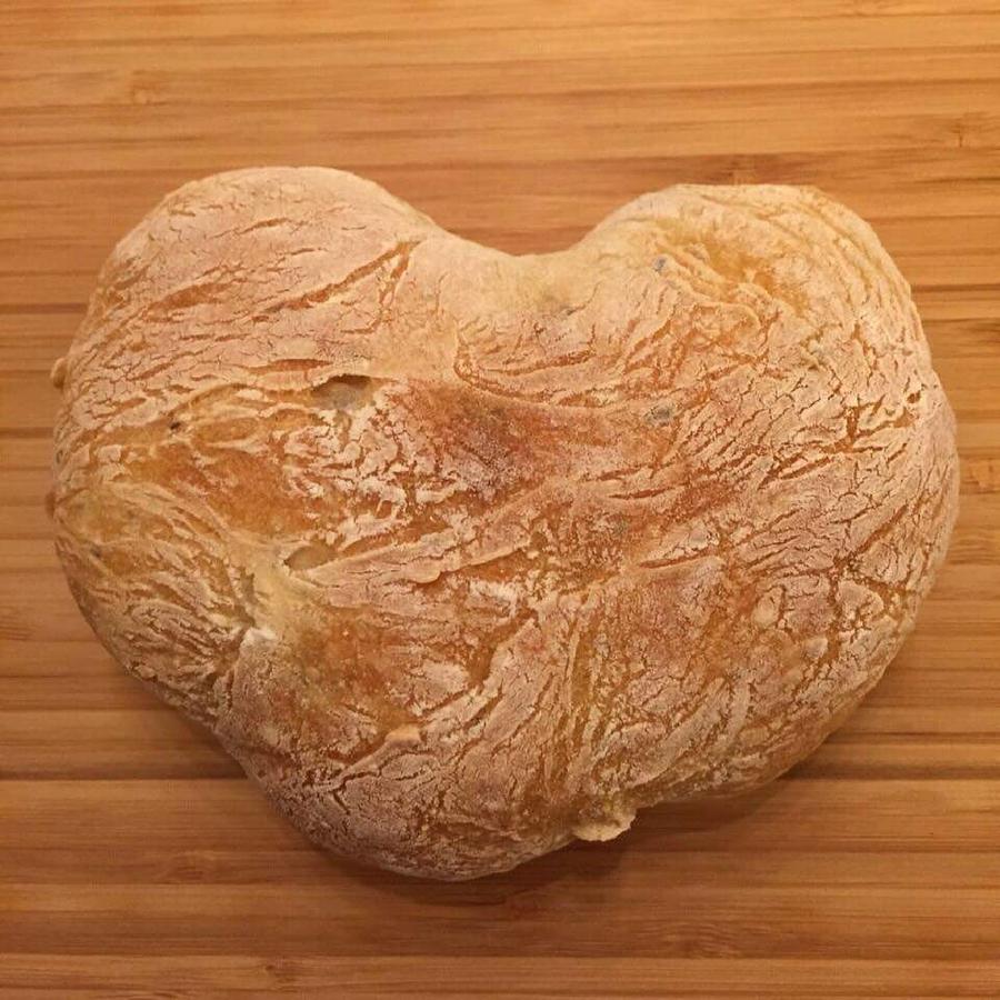 Heart-shaped bread Photograph by Shanhan Truitt-Roos | Fine Art America