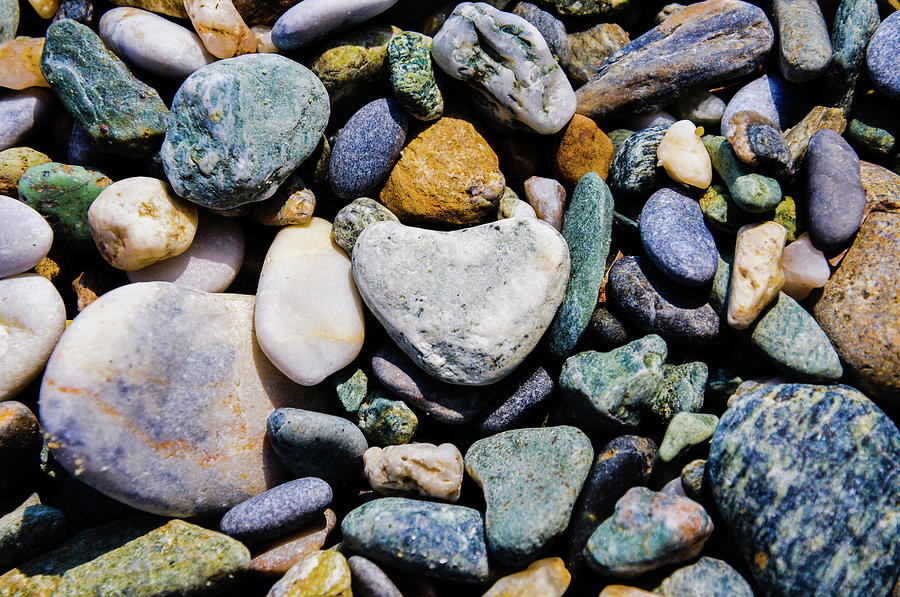 Heart shaped pebble. Photograph by Elias Salasidis - Fine Art America