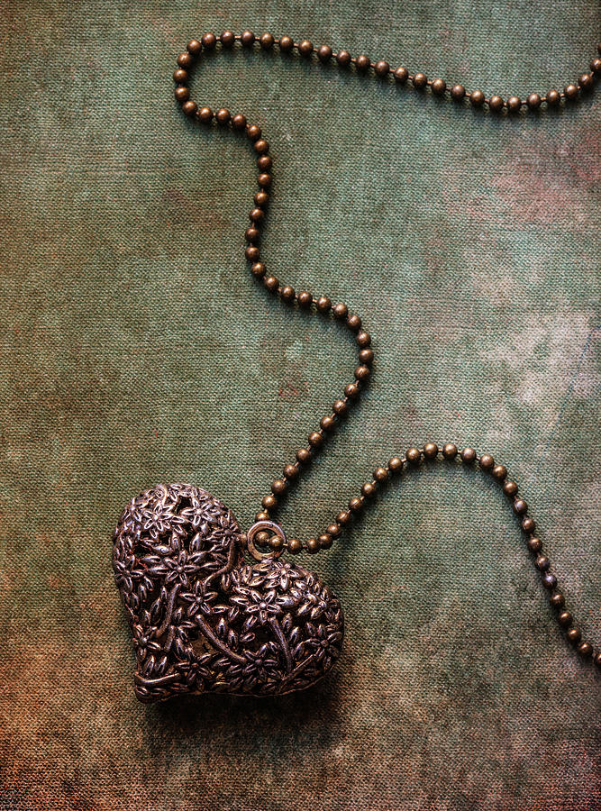 Heart shaped pendant Photograph by Jaroslaw Blaminsky