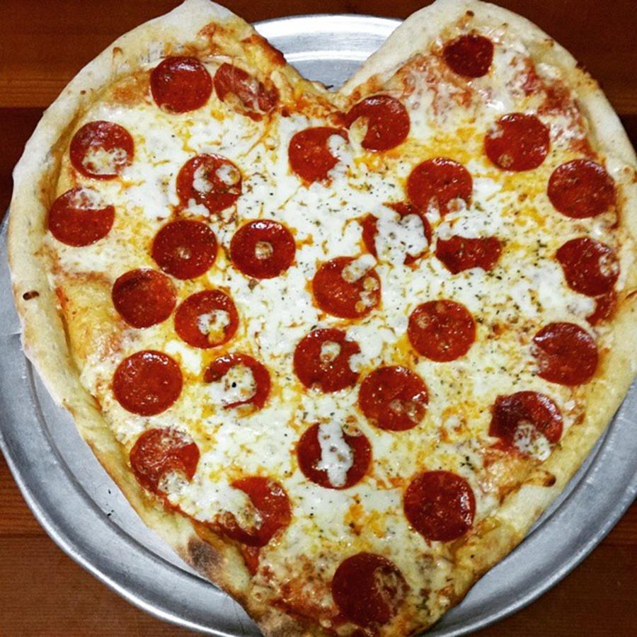 Pizza Photograph - Heart Shaped #pizza @calvyn_beck by Katie McCrary