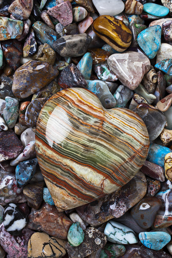 Heart Stone Photograph by Garry Gay