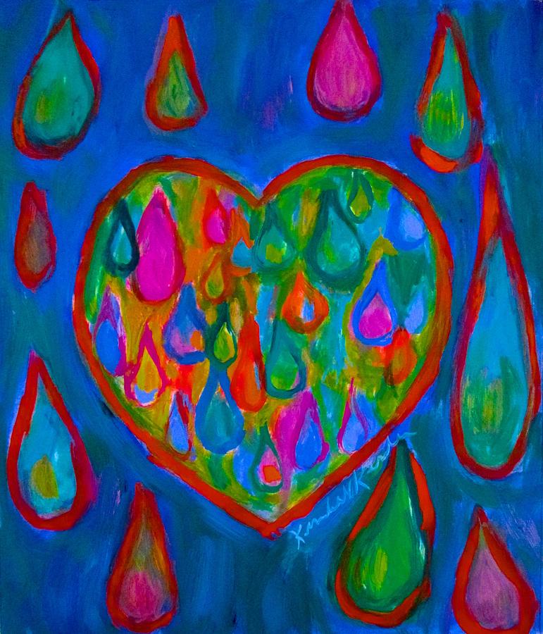 Heart Tears Painting by Kendall Kessler
