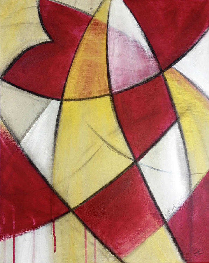 Heart Wins Painting by Anna Elkins
