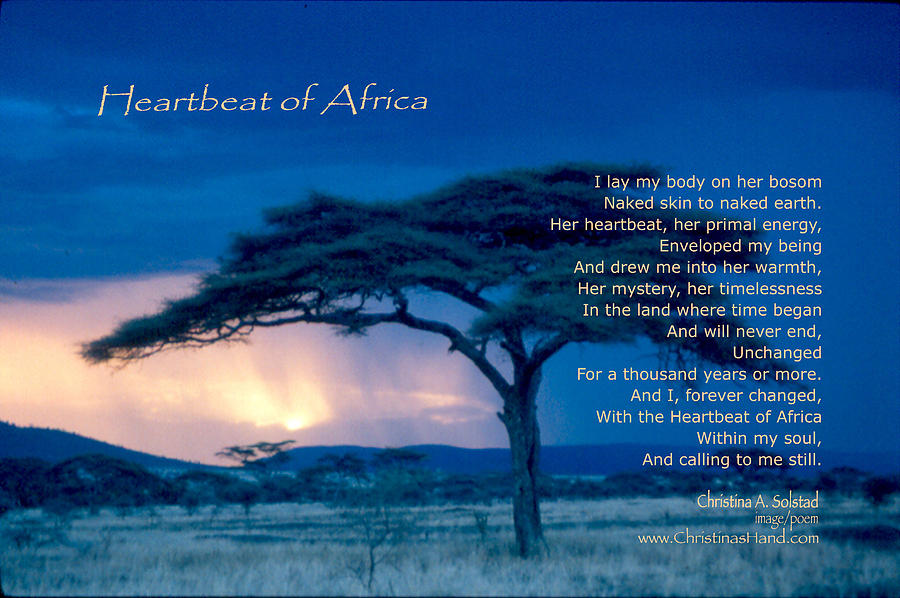 Heartbeat of Africa Photograph by Christina Solstad - Fine Art America