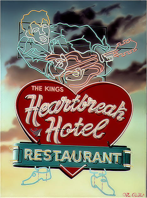 Sign Painting - Heartbreak Hotel by Van Cordle Sign Painting - Heartbreak Hotel by Van Cordle