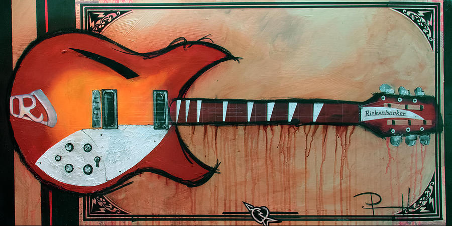 Tom Petty Painting - Heartbreaking 12 String by Sean Parnell