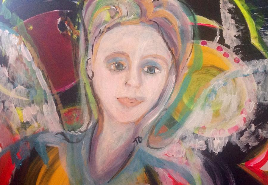 Heartbroken Angel Painting by Judith Desrosiers