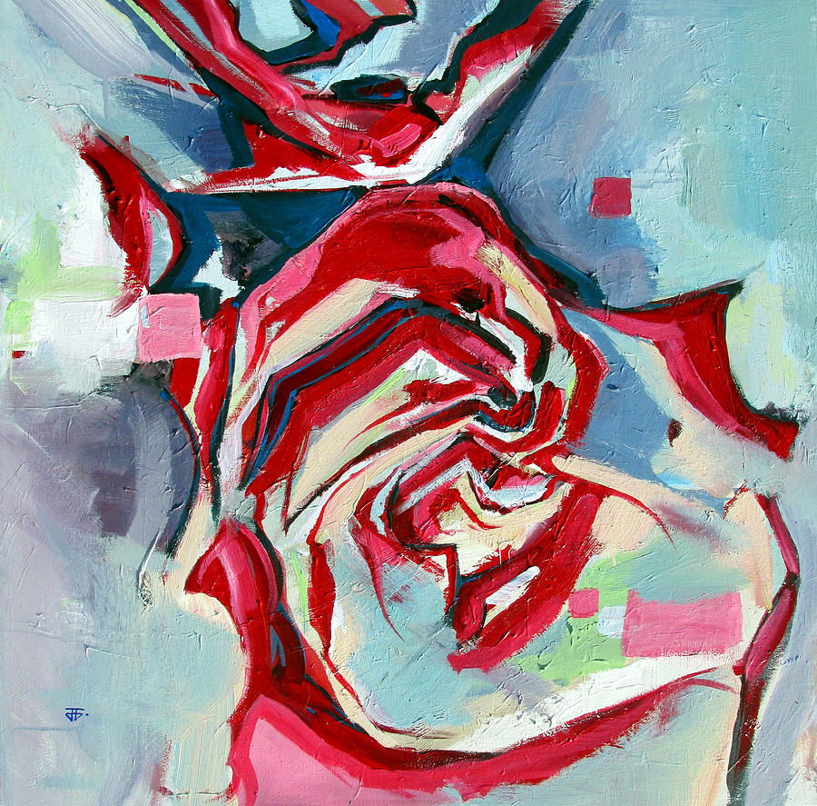 Heartfelt Rose Painting by John Gholson