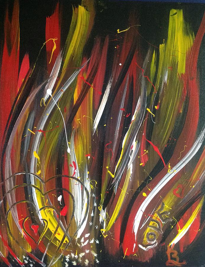 Hearts Afire  Painting by Karen Buford