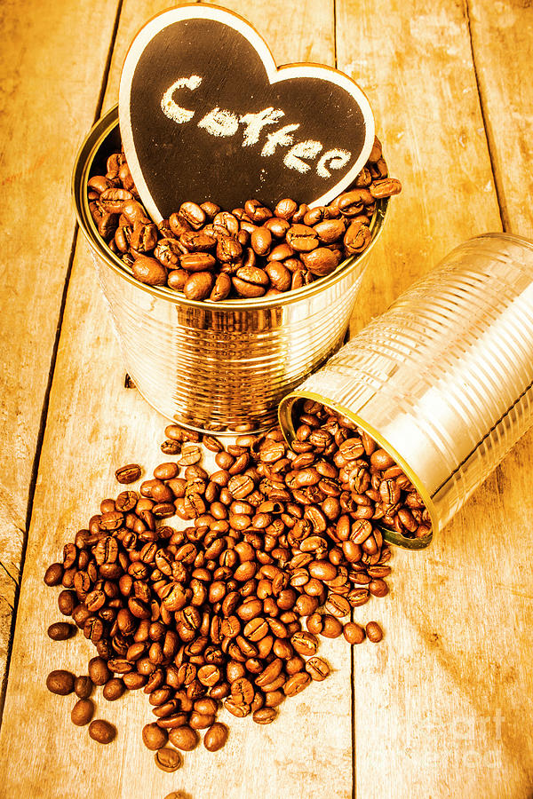 Hearts and cafe beans Photograph by Jorgo Photography