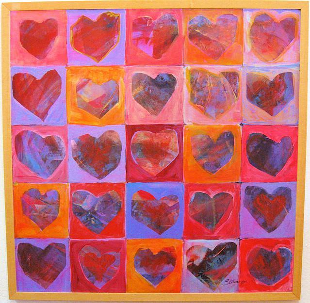 Hearts Are Wild Painting by Ann Victoria Ellwanger - Fine Art America