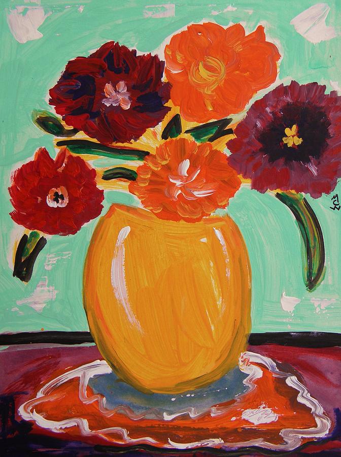 Hearts of Flowers Painting by Mary Carol Williams