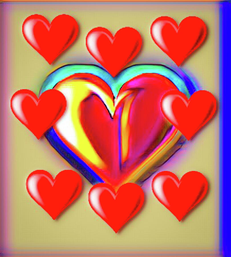 Hearts of Hearts  Digital Art by Gayle Price Thomas