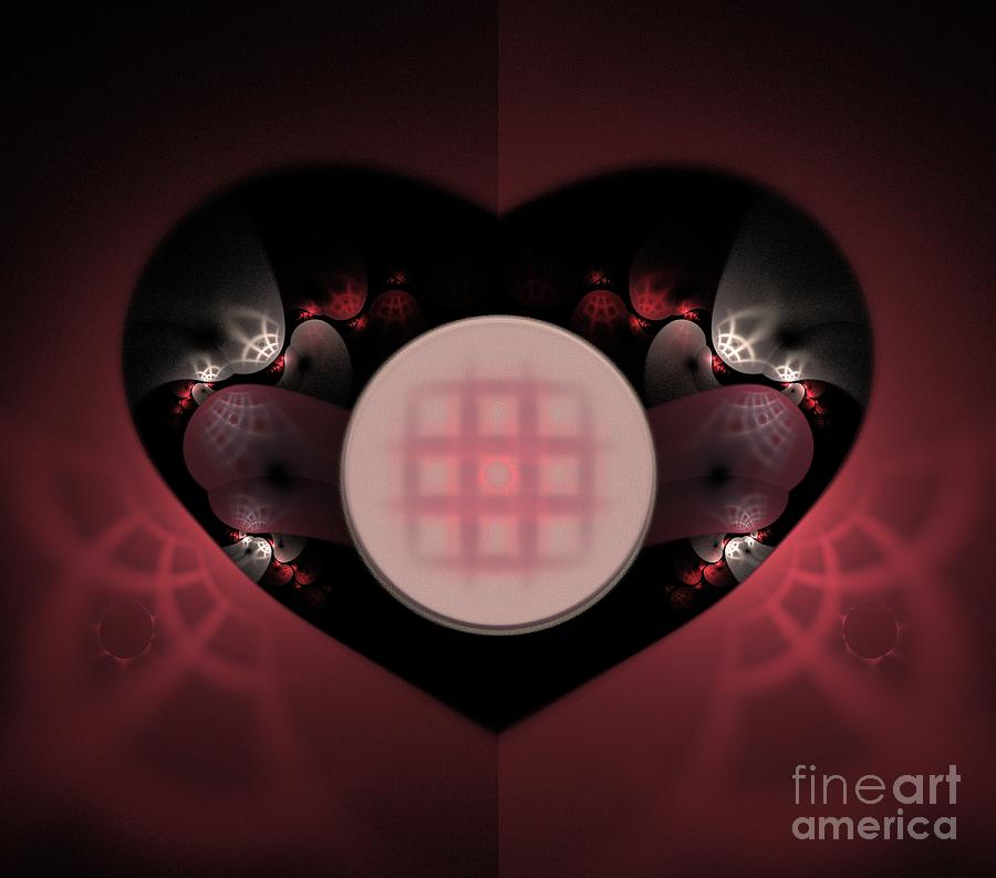 Abstract Digital Art - Hearts of Love by Kim Sy Ok