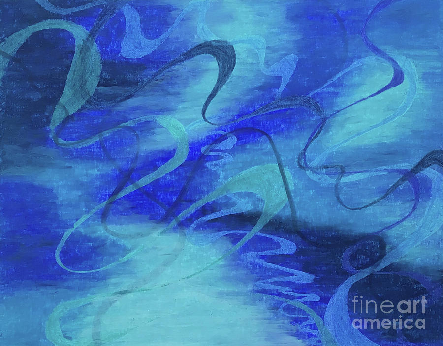 Heartsong Blue 1 Painting by Annette M Stevenson