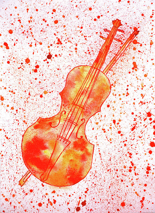 Music Painting - Heartstrings by Iryna Goodall
