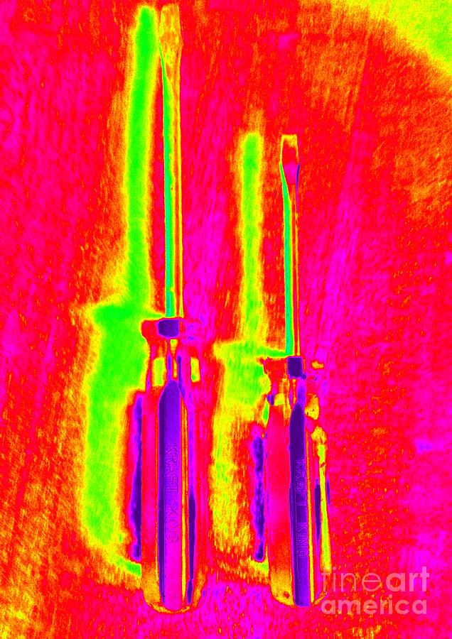 Heat Map Screw Drivers Like Father Like Son Photograph by Richard W Linford