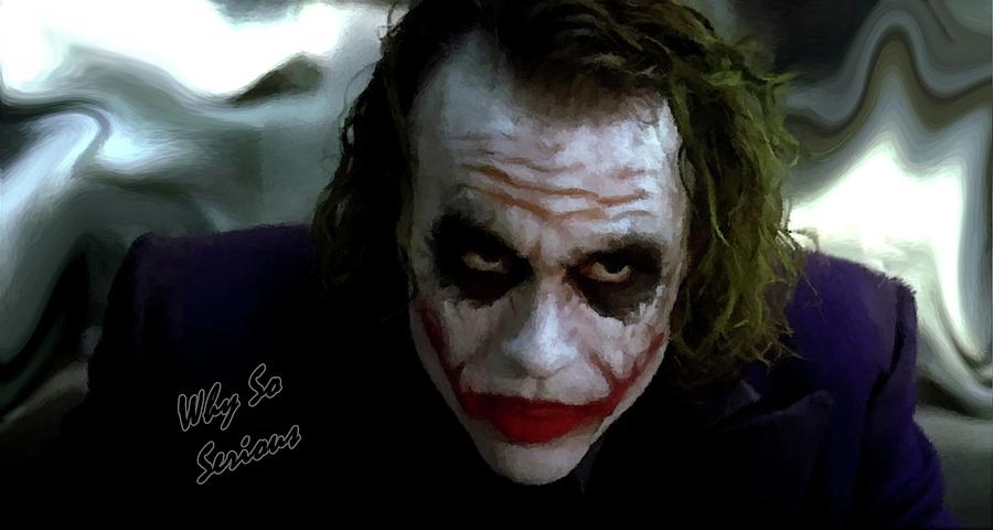 Heath Ledger Joker Why So Serious Photograph by David Dehner