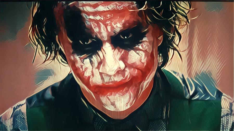 Heath Ledger Joker's conversation Digital Art by DreamLab Exhibit ...