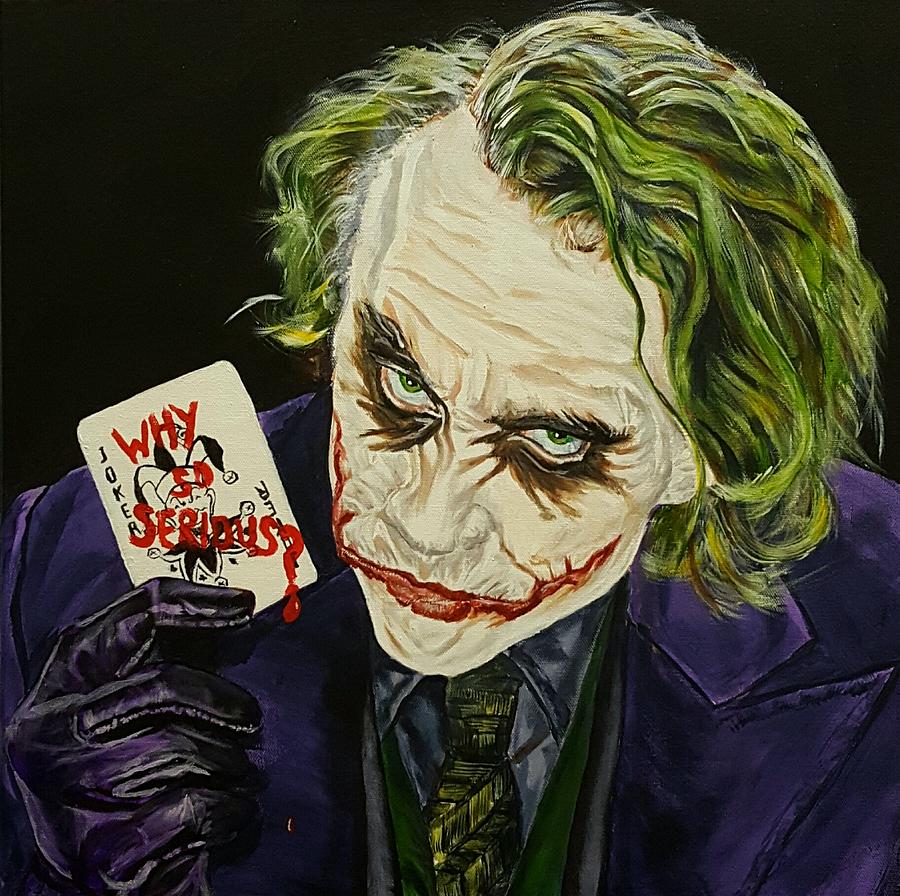 Heath Ledger the Joker Painting by David Peninger - Pixels