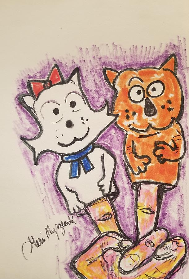 Heathcliff And Sonjay Drawing