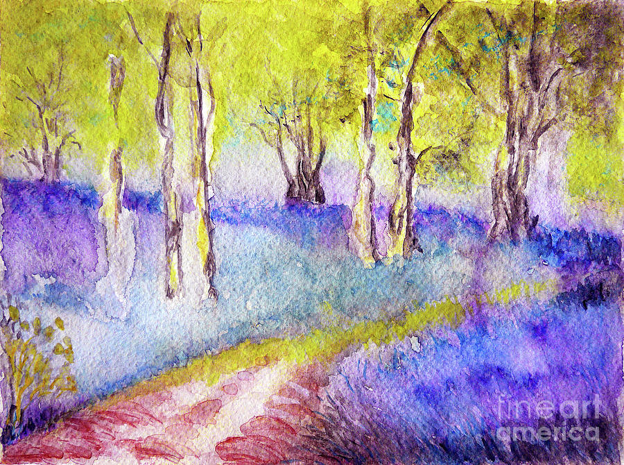 Heather Glade Painting by Jasna Dragun