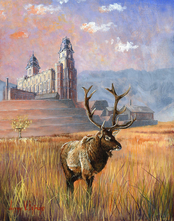 Wildlife Painting - Heaven and Earth by Jeff Brimley