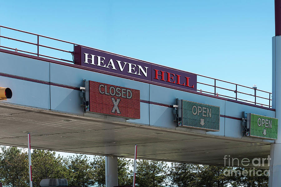 Heaven And Hell Admission Gates Photograph by Les Palenik