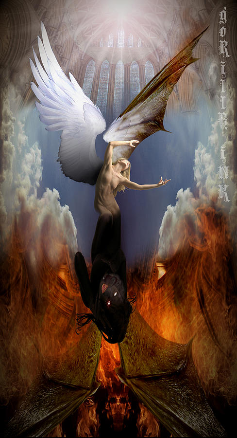 Heaven Lost and Hellbound Digital Art by Timothy Reid - Fine Art America