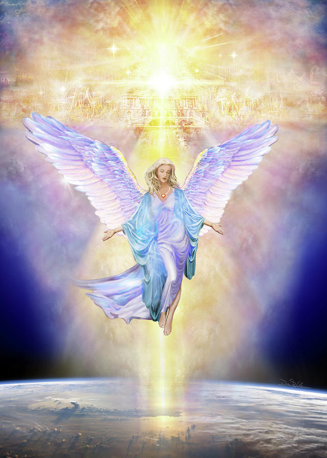 Heaven On Earth Angel V056 Mixed Media By Daniel Holeman Pixels