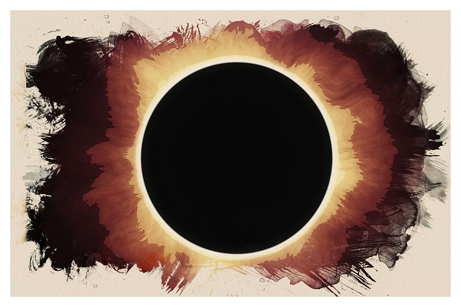 Heaven on Earth Series - Total Solar Eclipse 2017 Painting by Celestial Images