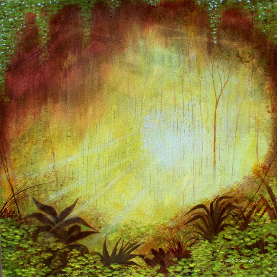 Heavenly Forest Painting by Herb Dickinson