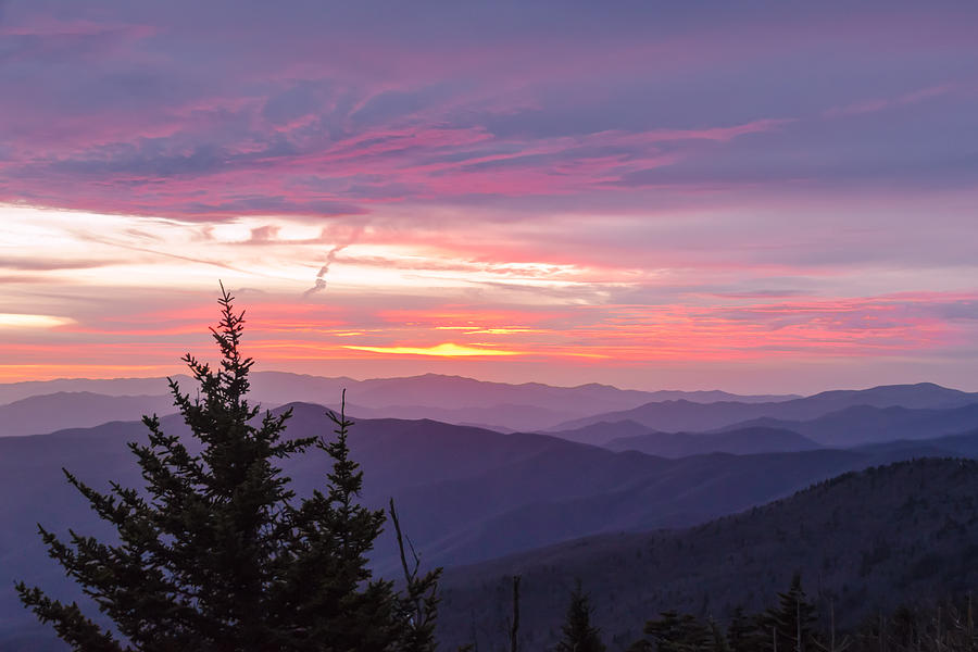 Great Smoky Mountains Photograph - Heavenly Hues by Kristina Plaas Great Smoky Mountains Photograph - Heavenly Hues by Kristina Plaas