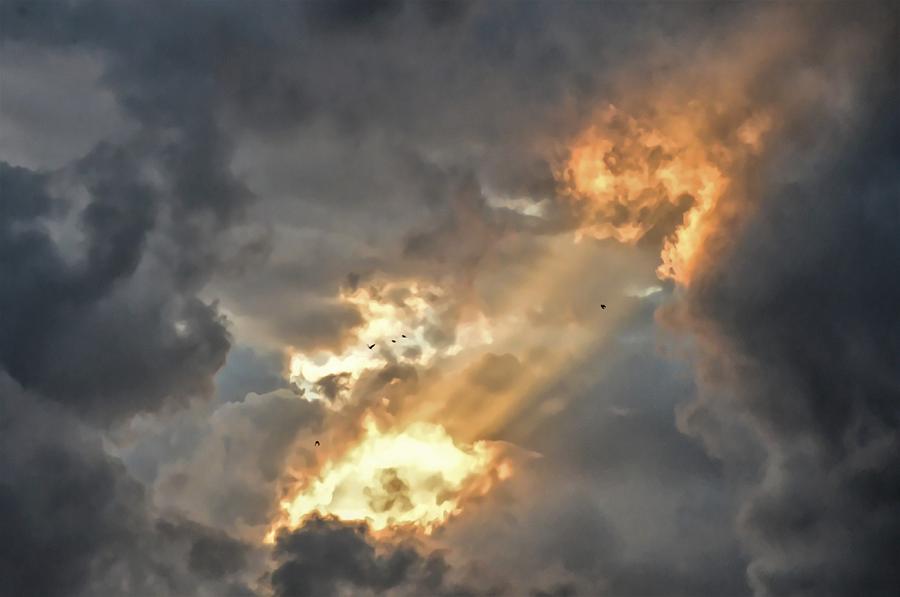 Heavenly Light Among the Clouds Photograph by Heidi Fickinger