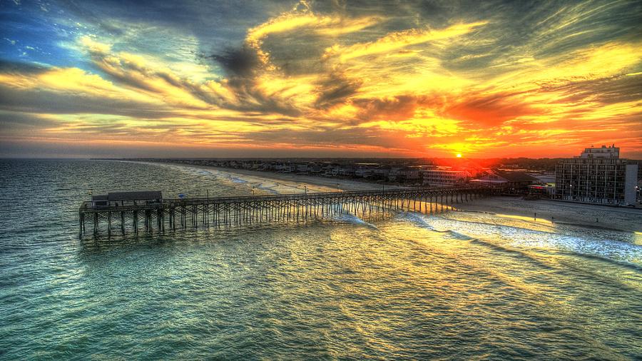 Heavenly Pier Sunset Photograph by Robbie Bischoff