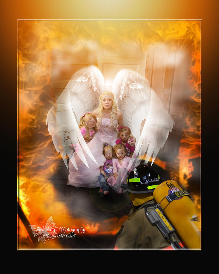 Firefighters Photograph - Heavenly Protector by Sussan Bell Firefighters Photograph - Heavenly Protector by Sussan Bell
