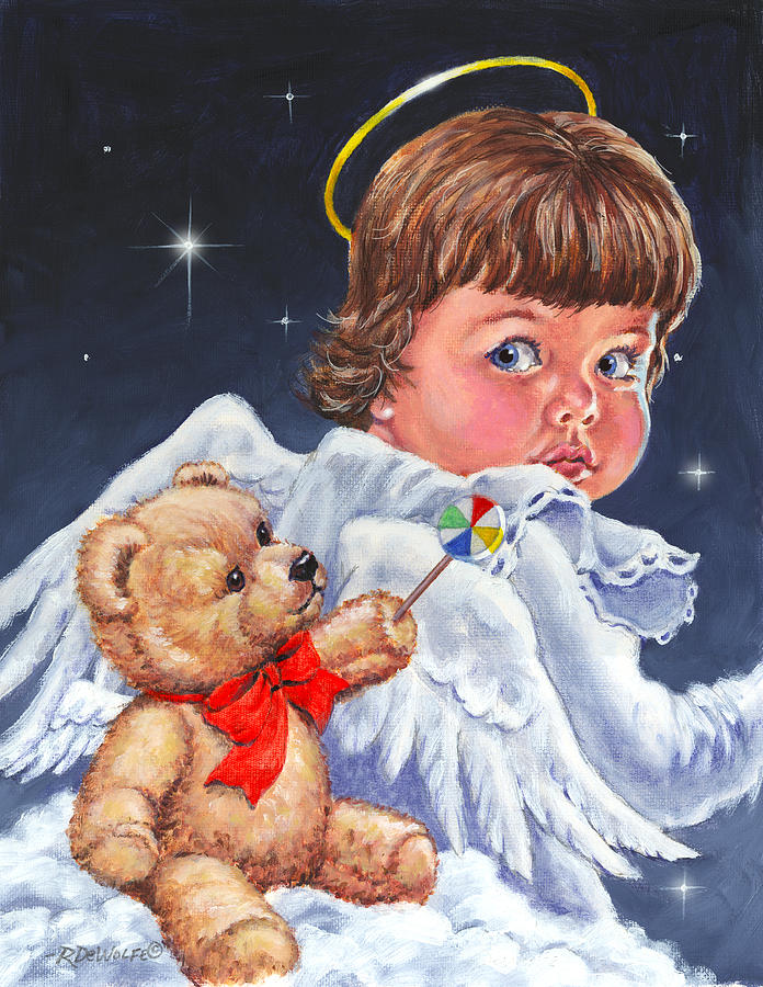 Christmas Painting - Heavenly by Richard De Wolfe