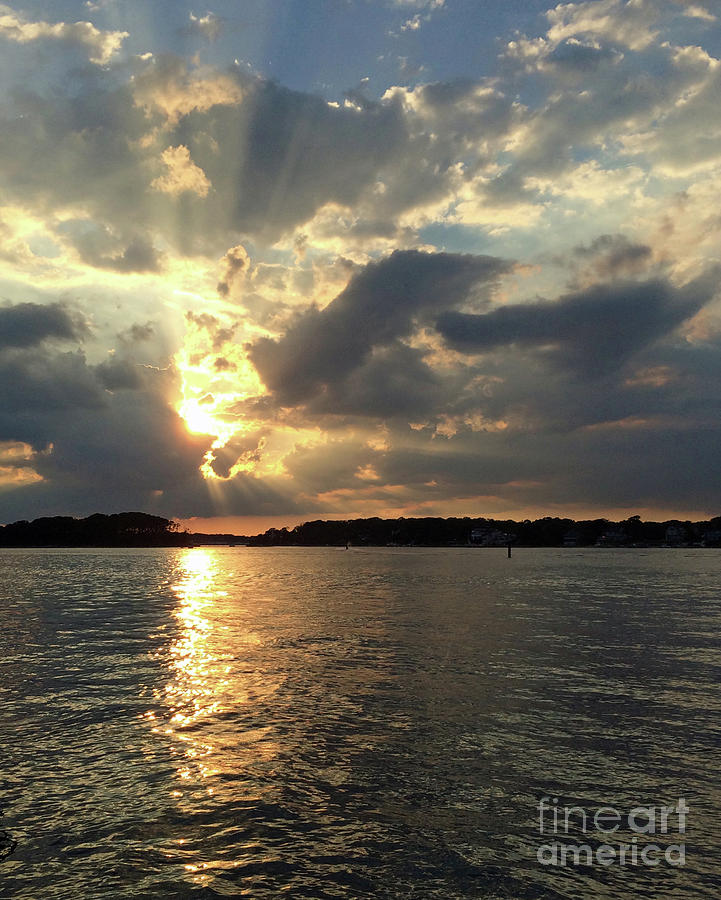 Heavenly River Sunset Photograph by Mary Haber
