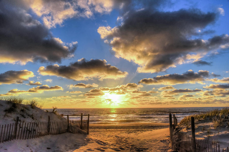 Summer Photograph - Heavenly Skies at the Jersey Shore by Bob Cuthbert