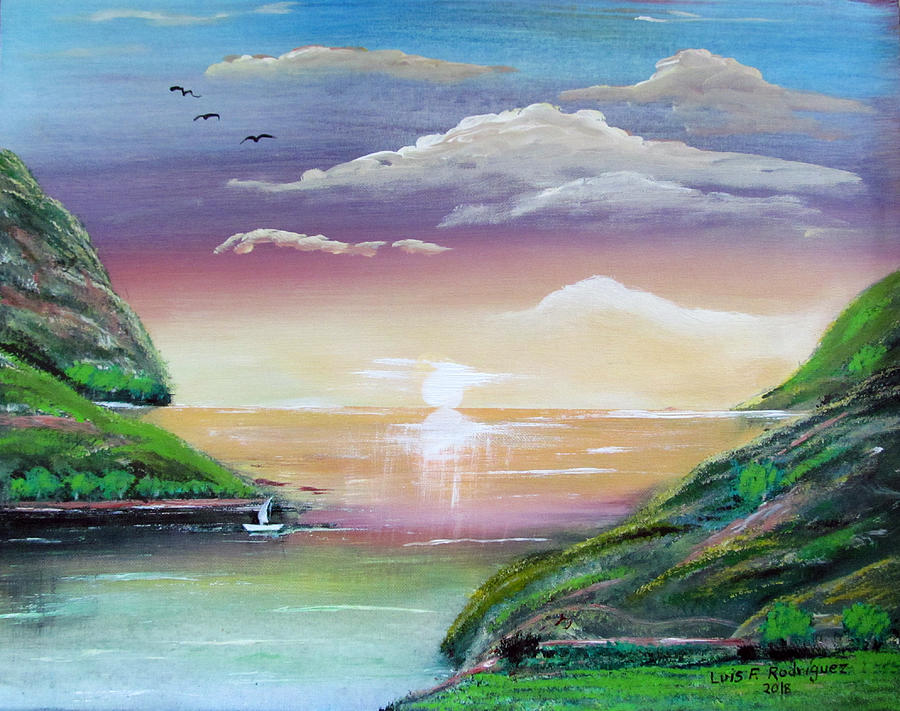 Heavenly View Painting by Luis F Rodriguez