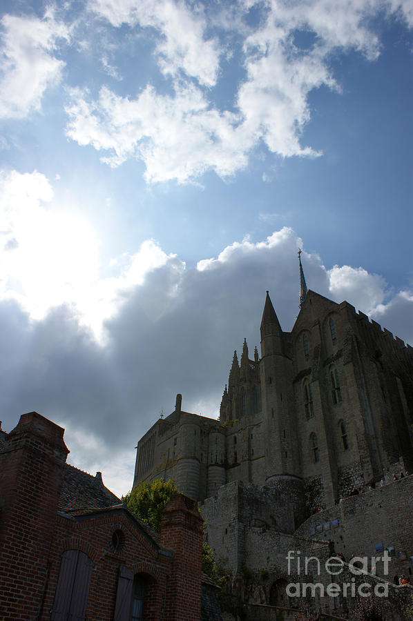 Heavens above Mont St. Michel Abbey Photograph by Christine Jepsen