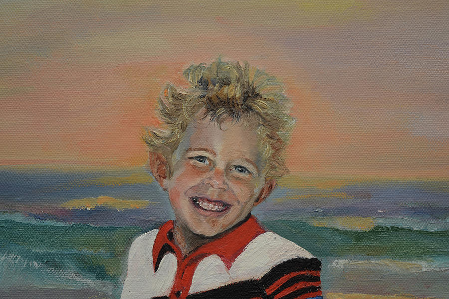 Heavens Child Painting by Jan Dappen