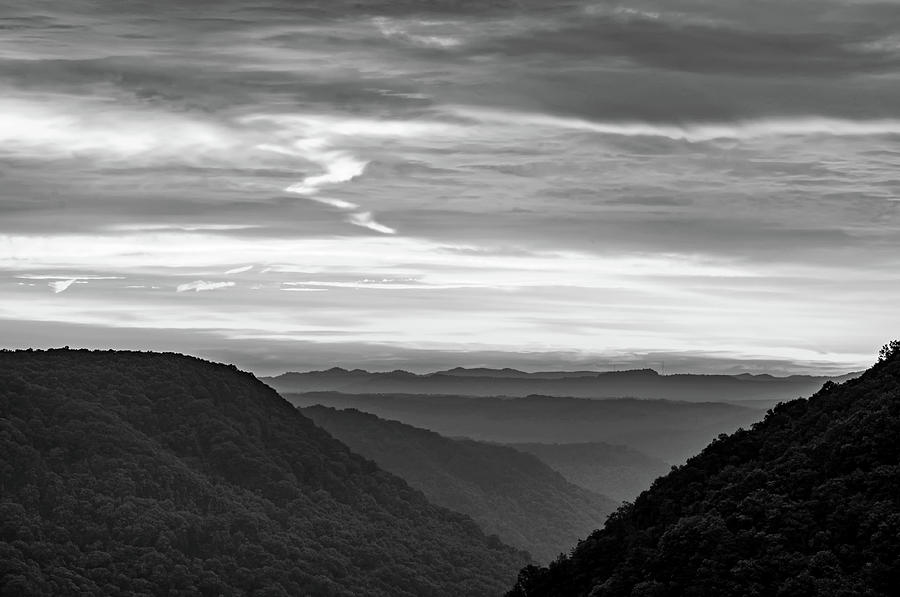 Heavens Gate - West Virginia bw 2 Photograph by Steve Harrington