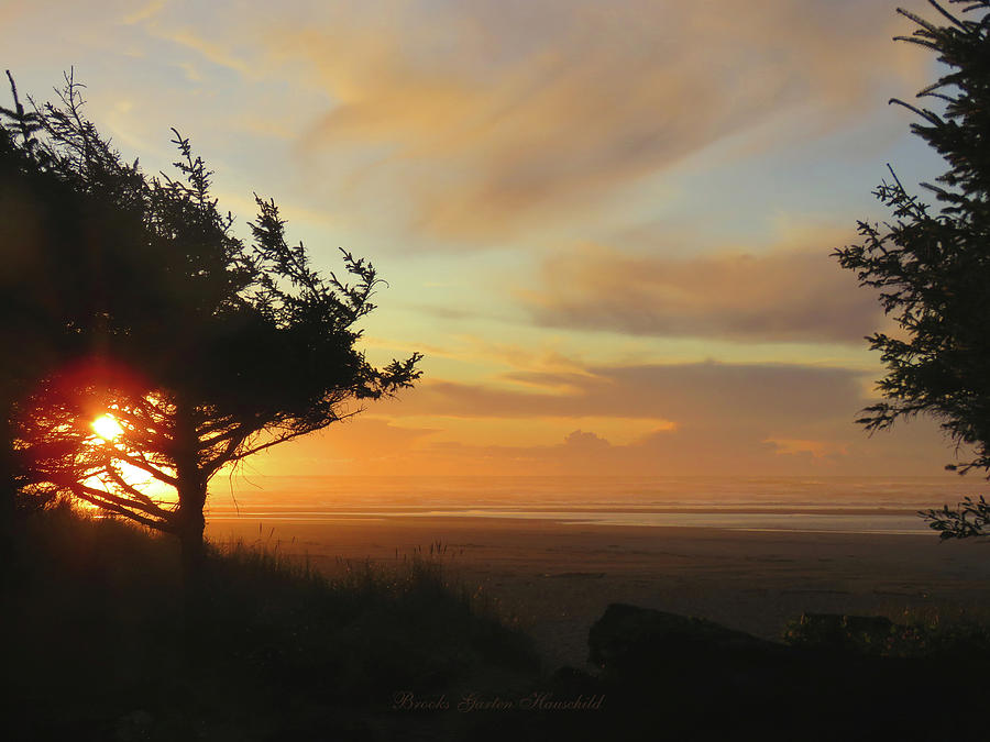 Heavenly Handiwork - Oregon Coast Sunset - Nature Photography Photograph by Brooks Garten Hauschild