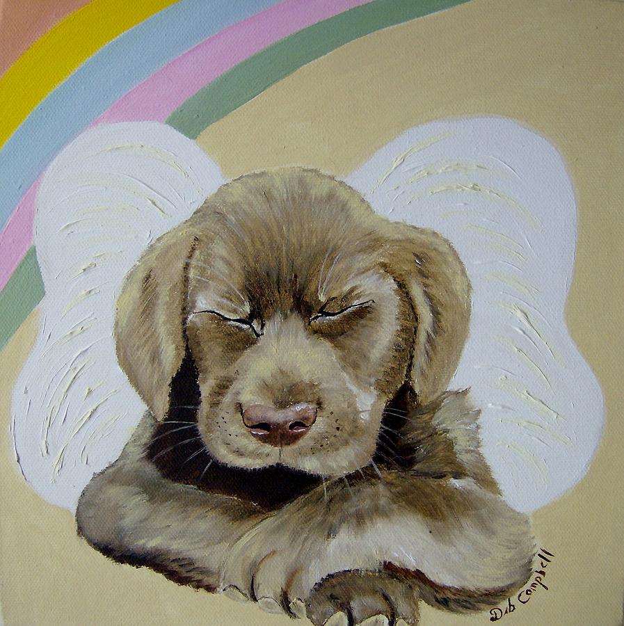 Heavens Little Angel Painting by Debra Campbell