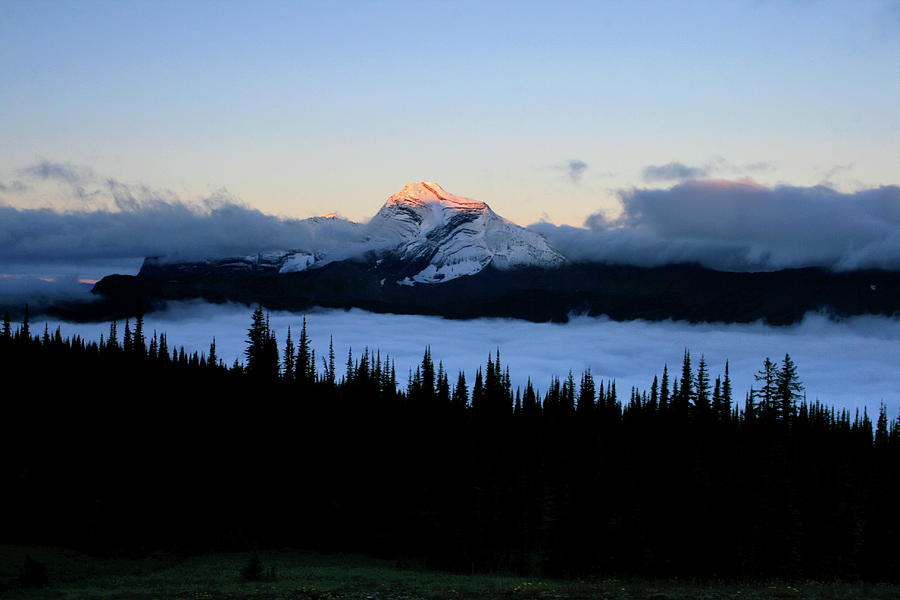 Glacier National Park Photograph - Heavens Peak by Dave Hampton Photography