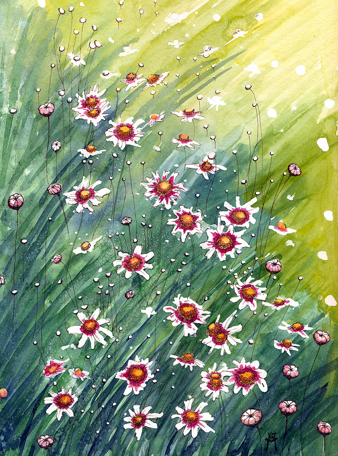 Coreopsis Painting by Katherine Miller