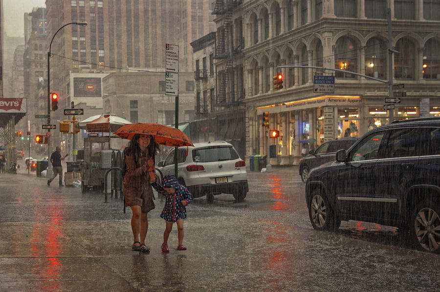 heavy rain in New York Photograph by Artur Pirant Fine Art America