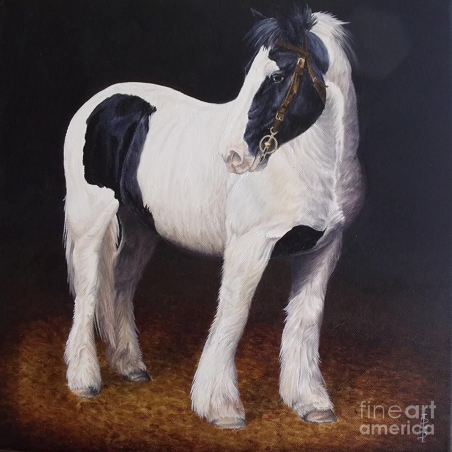 Heavy stallion Glin fair Painting by Pauline Sharp - Fine Art America